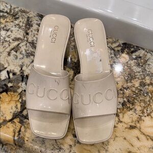 Gucci Women's Cream Mules